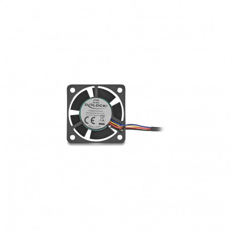"Delock Axiallüfter 24 V DC, 40 x 40 x 20 mm schwarz"