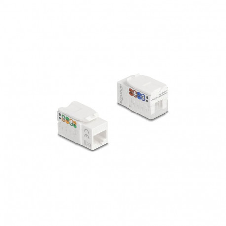 "Keystone Modul RJ45 Buchse zu LSA Cat.6A UTP 90° werkzeugfrei"