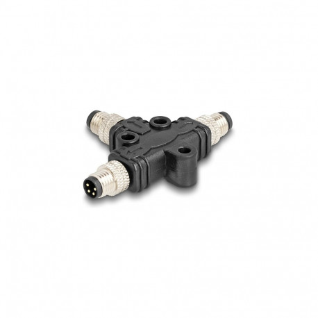 "M8 T-Splitter A-kodiert 4 Pin 1 x Stecker zu 2 x Stecker Parallelschaltung"