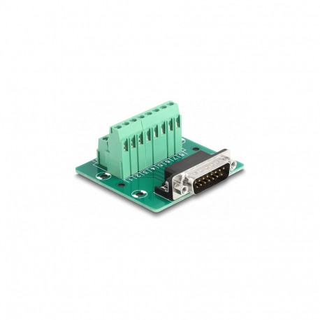 D-Sub 15 Pin pistik klemmliistule DIN-liistule