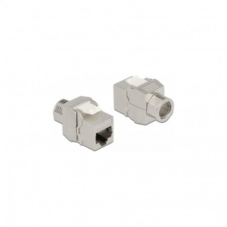 "Keystone Modul RJ45 Buchse zu LSA Cat.6A werkzeugfrei geschirmt"