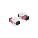 "Keystone Modul SC Simplex Buchse zu SC Simplex Buchse violett / weiß"