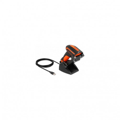 "Delock Industrie Barcode Scanner 1D und 2D für 2,4 GHz oder Bluetooth mit induktiver Ladestation"