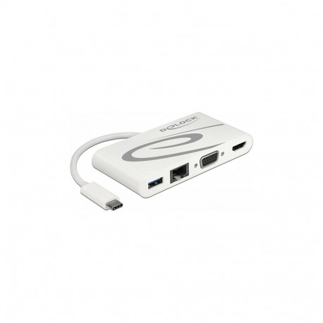 "USB Type-C™ 3.1 Dockingstation HDMI 4K 30 Hz + VGA + LAN + USB PD"