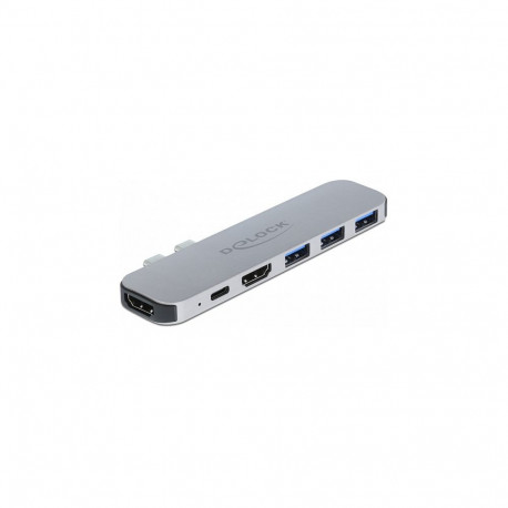 MacBook dokkimisjaam kahe HDMI 4K / PD jaotur