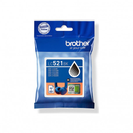 "Brother Tintenpatronen LC-521BK Schwarz (ca. 500 Seiten)"