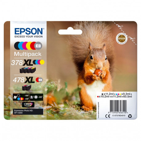 "Epson Tintenpatronen Multipack 478XL (6 Farben)"