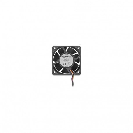 "Delock Axiallüfter 12 V DC, 60 x 60 x 25 mm schwarz"