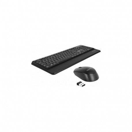 "USB Tastatur und Maus Set 2,4 GHz kabellos schwarz (Handballenauflage)"