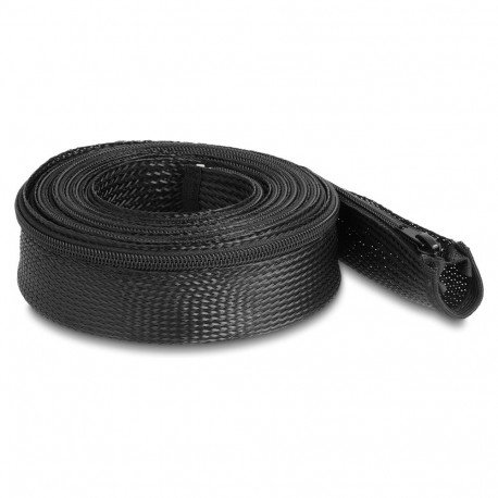 "Geflechtschlauch mit Reißverschluss hitzebeständig 3 m x 50 mm schwarz"