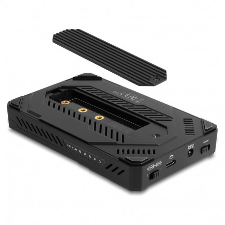 USB Type-C™ korpus 1 x M.2 NVMe SSD + 1 x 2.5" SATA SSD / HDD jaoks kloonimisfunktsiooniga