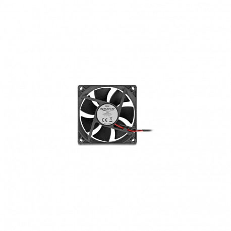 "Delock Axiallüfter 5 V DC, 80 x 80 x 25 mm schwarz"