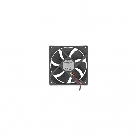 "Delock Axiallüfter 12 V DC, 92 x 92 x 25 mm schwarz"