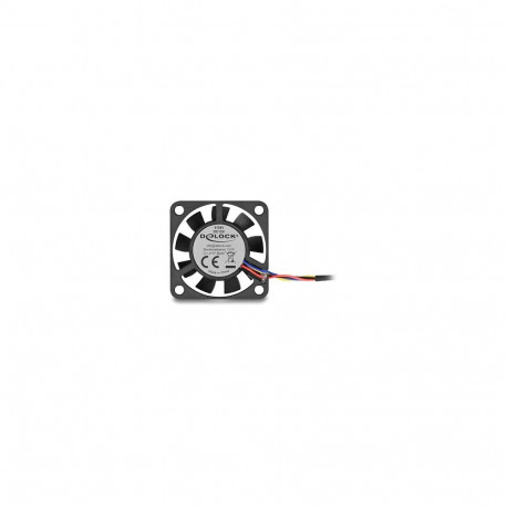 "Delock Axiallüfter 12 V DC, 40 x 40 x 10 mm schwarz"
