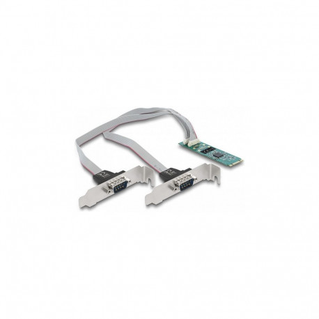 M.2 kaart 2 x RS-232 DB9 jadapordile standardsete ja Low Profile pesaplaatidega