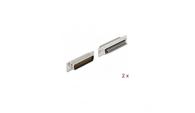 D-Sub HD 44 Pin metallist pistik, joodetav, 2 tükki