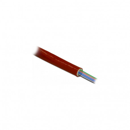 "Feuerfester Schutzschlauch silikonbeschichtet 5 m x 10 mm rot"