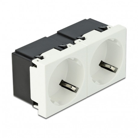 Easy 45 kahene maandusega pistikupesa 45° asetus 45 x 45 mm