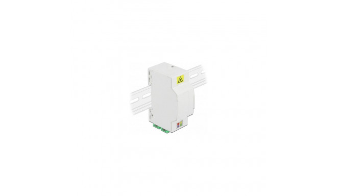 "LWL Anschlussdose für Hutschiene 4 x SC Simplex oder LC Duplex"