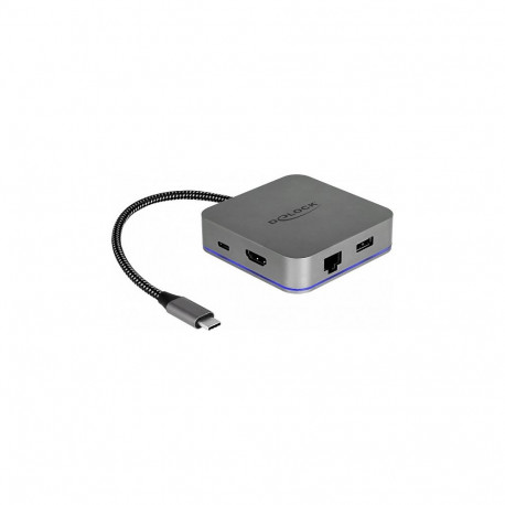 "USB Type-C™ Dockingstation für Mobilgeräte 4K - HDMI / Hub / LAN / PD 3.0 mit LED Beleuchtung"