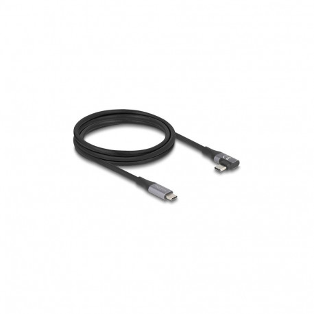 "Delock USB 20 Gbps Kabel gewinkelt links / rechts USB PD 3.1 Extended Power Range 240 W 2 m"