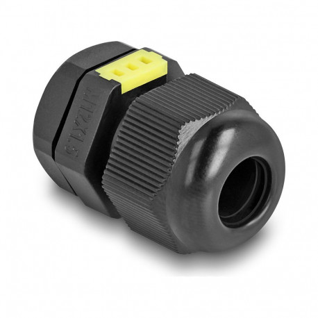 Delock M12 kaablitihend õhutusavaga IP68 tolmu- ja veekindel must 2 tükki