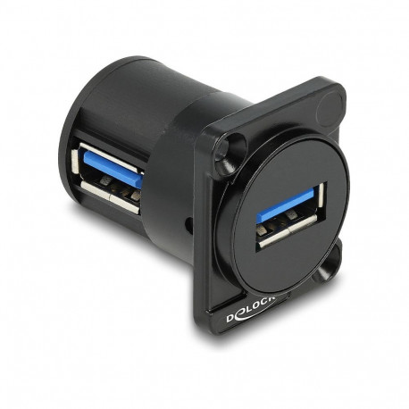 D-tüüpi moodul USB 2.0 tüüp-A pesa-pesa, 90° nurga all