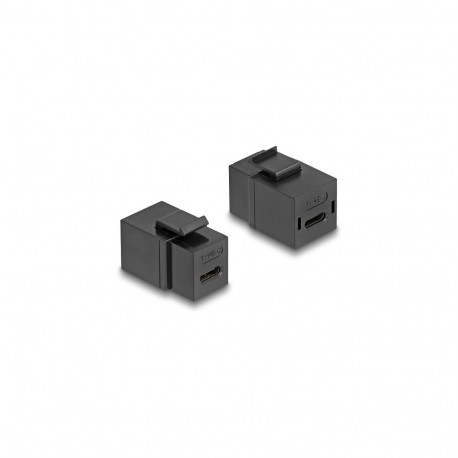 "Keystone Modul USB 2.0 Type-C™ Buchse zu Buchse schwarz"