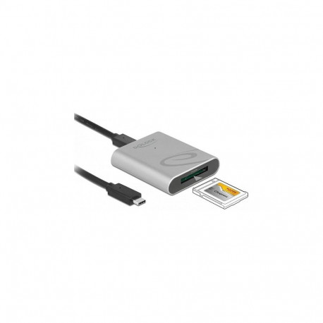 Delock USB Type-C™ alumiiniumkorpuses kaardilugeja CFexpress mälukaartidele