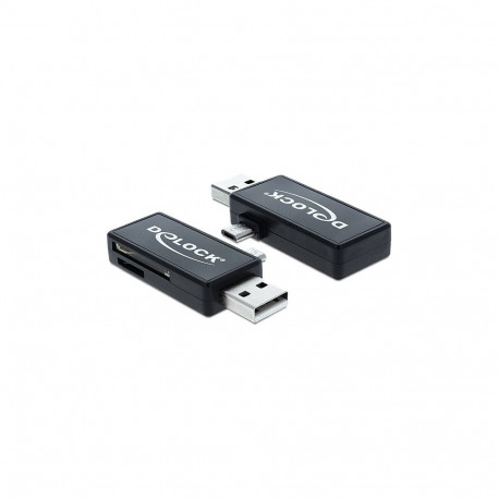 "Micro USB OTG Card Reader + USB A Stecker"