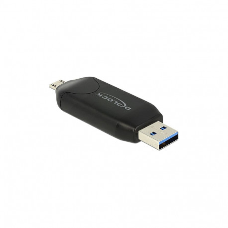 Delock mälukaardilugeja Micro USB OTG / USB 5 Gbps Typ-A SD / MMC + Micro SD jaoks