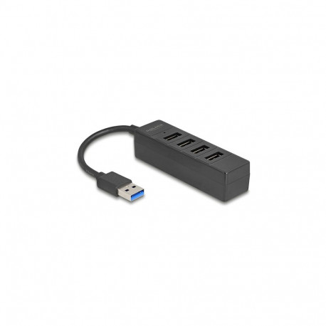 "USB Hub 4 Port USB 5 Gbps mit 4 x USB Typ-A Buchse schwarz"