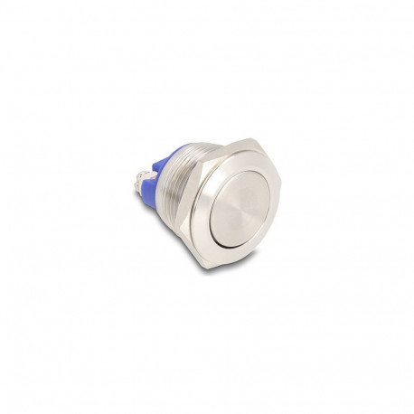 "Drucktaster zum Einbau 19 mm 2 x Schraubklemme Taster flach"