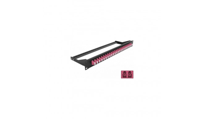 "Delock 19? LWL Patchpanel 24 Port LC Duplex violett"
