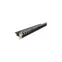 "Delock 19? Keystone Patchpanel 24 Port mit Entlastungsschiene schwarz"