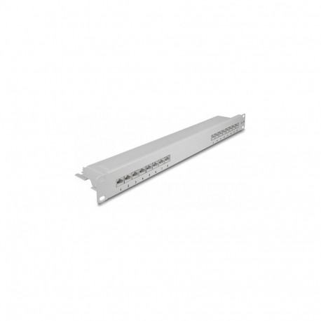 19" patch-paneel 16 porti Cat.6A 1 HE, hall