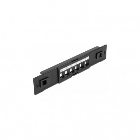 "Delock 10? Keystone Patchpanel 6 Port werkzeugfrei"