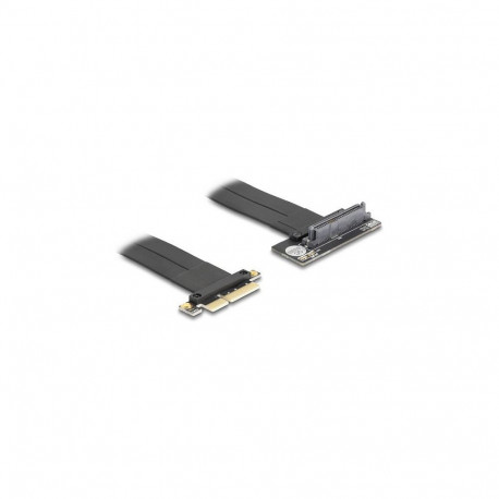 "Riser Karte PCI Express 3.0 x4 Stecker zu U.2 SFF-8639 SSD Slot 90° gewinkelt mit Kabel 30 cm"