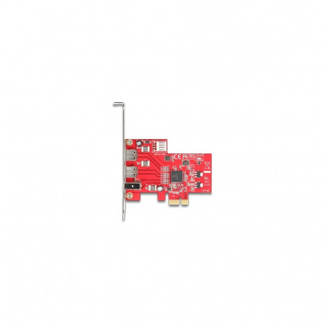 "PCI Express x1 Karte zu 2 x extern FireWire B + 1 x extern FireWire A - Low Profile Formfaktor"