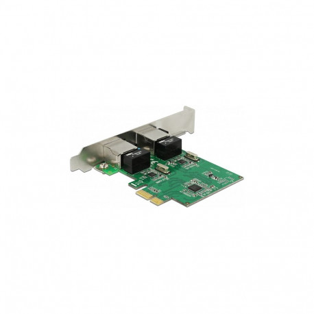 "PCI Express x1 Netzwerkkarte Gigabit LAN 2 x RJ45 RTL8111"