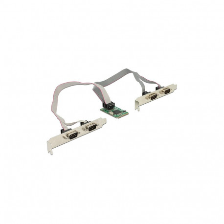 Mini PCIe kaart 4 x RS-232 jadapordiga