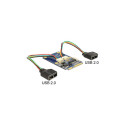 "Mini PCIe I/O full size 2 x USB 2.0 Typ-A Buchse"