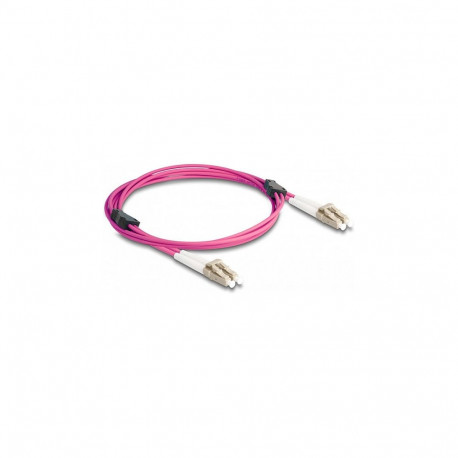 "Delock LWL Kabel mit Metallarmierung LC Duplex zu LC Duplex Multimode OM4 2 m"