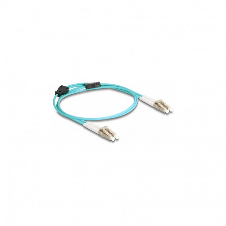 "Delock LWL Kabel mit Metallarmierung LC Duplex zu LC Duplex Multimode OM3 1 m"
