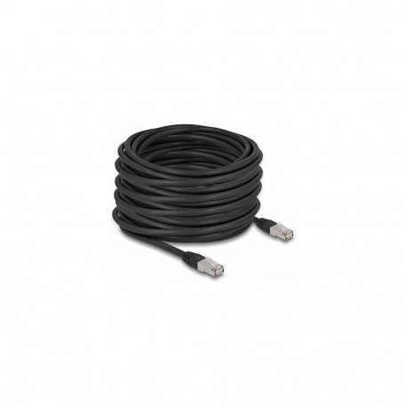 Delock RJ45 võrgukaabel Cat.6A S/FTP PE välistingimustesse 20 m must