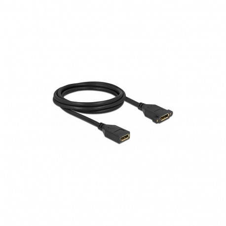 "Delock DisplayPort 1.2 Kabel Buchse zu Buchse zum Einbau 4K 60 Hz 2 m"