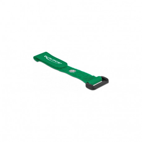 "Klett-Kabelbinder mit Schlaufe und Befestigungsöse L 150 x B 20 mm grün 5 Stück"