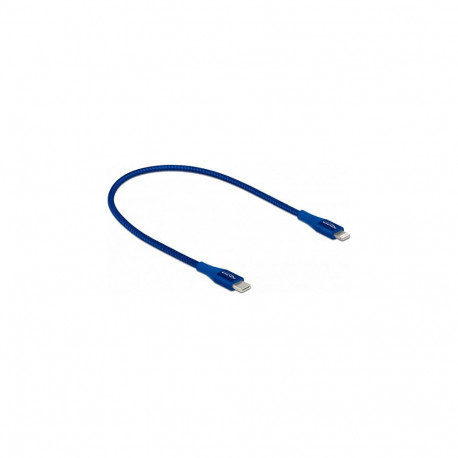 "Delock Daten- und Ladekabel USB Type-C™ zu Lightning™ für iPhone™, iPad™ und iPod™ blau 0,5 m MFi"