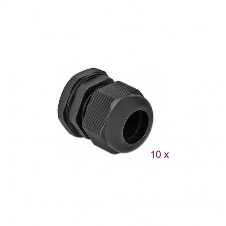 "Delock Kabelverschraubung PG21 10 Stück schwarz"