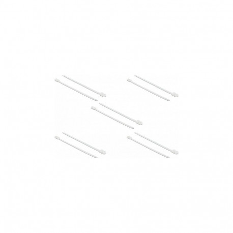 "Delock Kabelbinder mit Befestigungsöse L 300 x B 7,6 mm weiß 10 Stück"